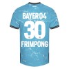 Original Fußballtrikot Bayer 04 Leverkusen Jeremie Frimpong 30 Ausweichtrikot 2023-24 Für Herren